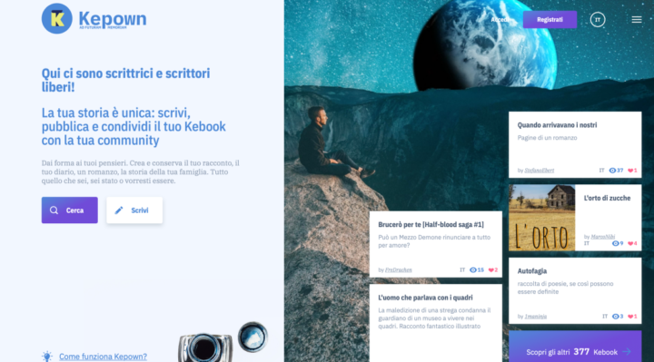 Scoperto Kepown: il nuovo Pianeta social degli scrittori