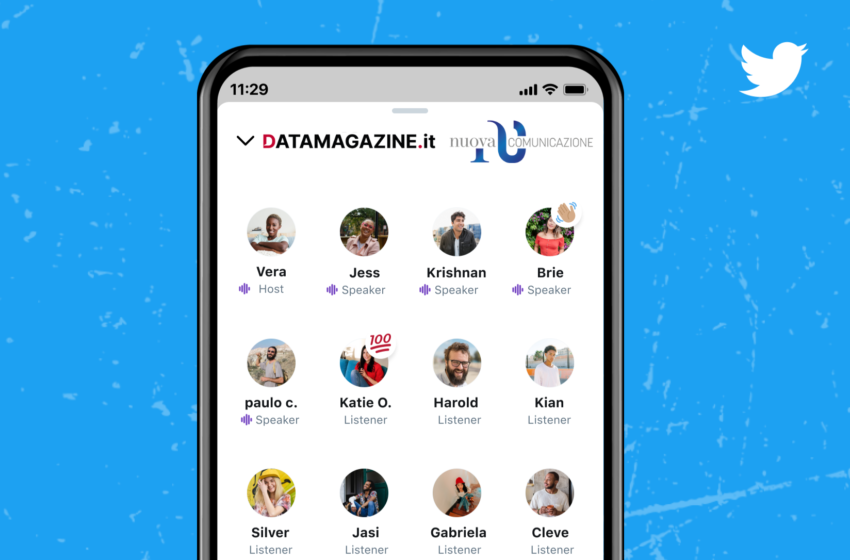 Twitter Spaces: parte oggi una nuova collaborazione tra Datamagazine.it e CittadinidiTwitter