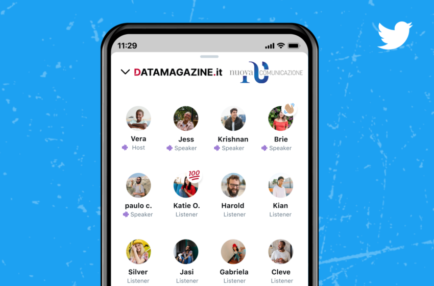  Twitter Spaces: parte oggi una nuova collaborazione tra Datamagazine.it e CittadinidiTwitter