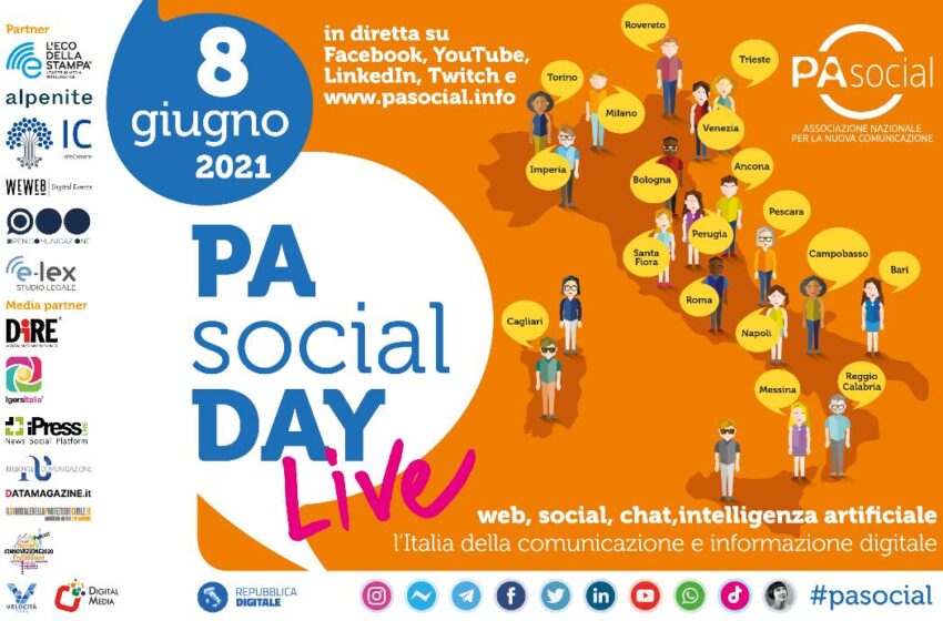  Torna il PA Social Day: l’8 giugno live da tutta Italia la maratona della comunicazione