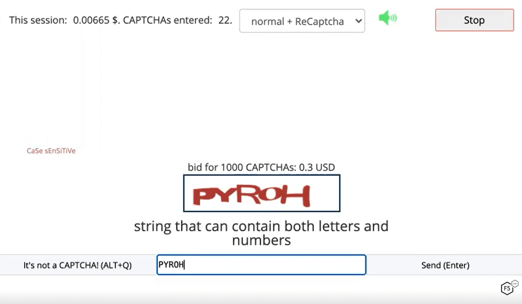 risolutore umano di CAPTCHA