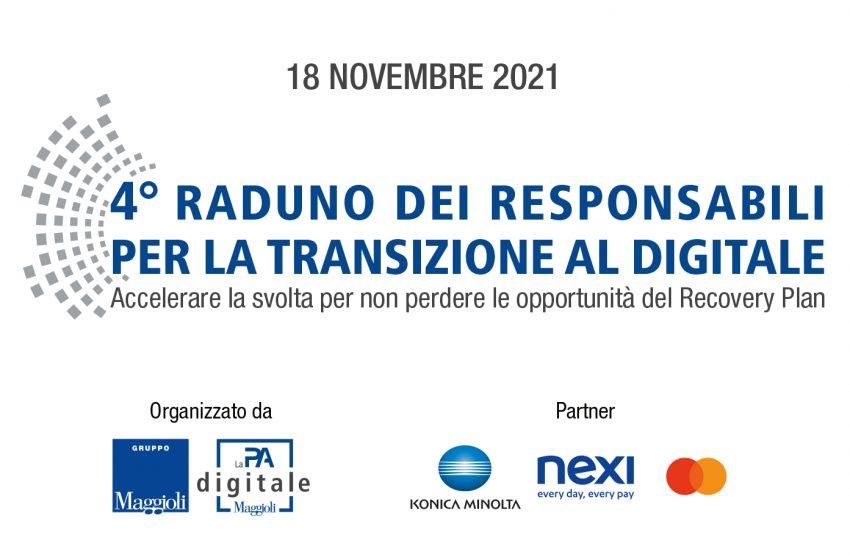  Il 18 novembre torna la 4° edizione del Raduno dei Responsabili per la transizione al digitale