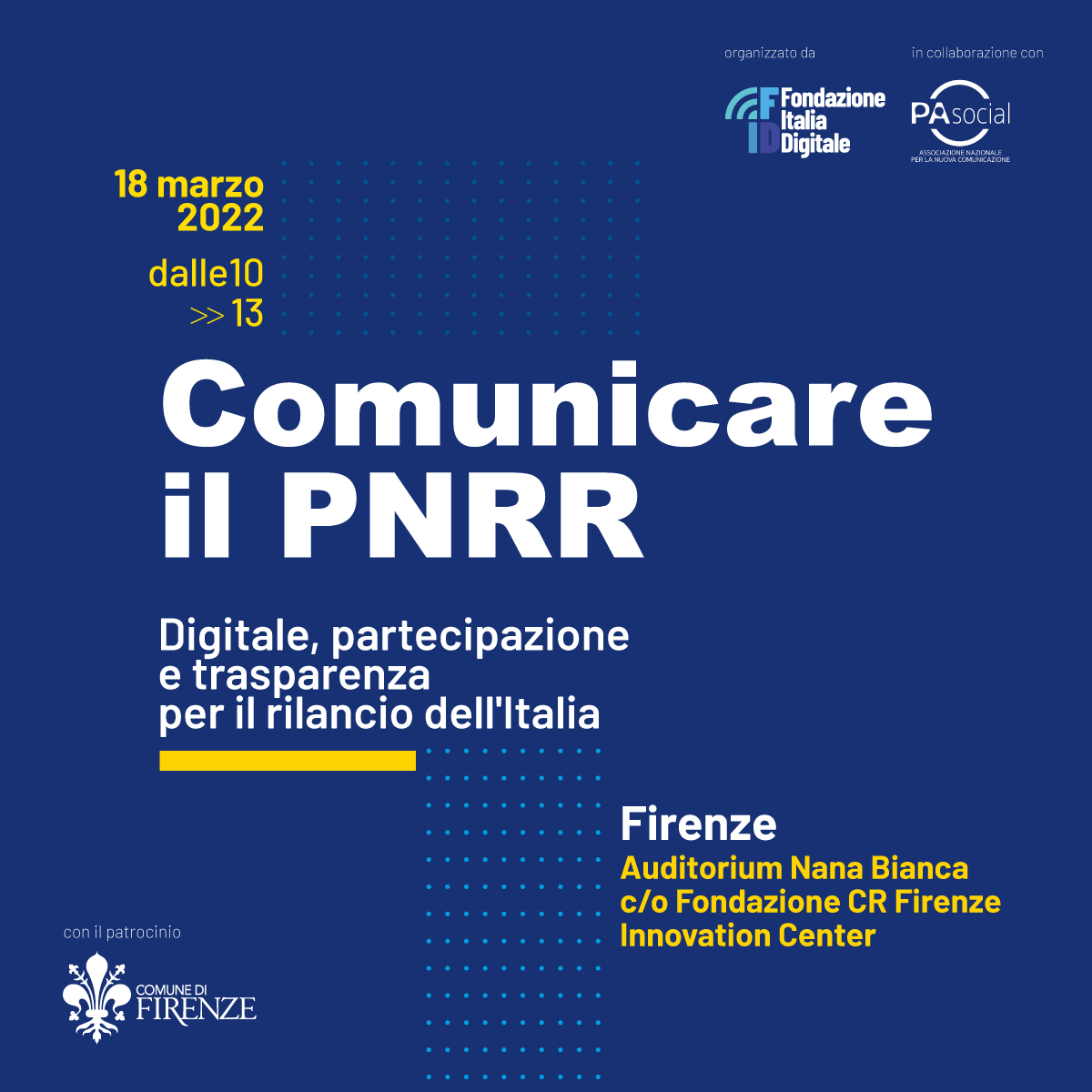 Comunicare il PNRR