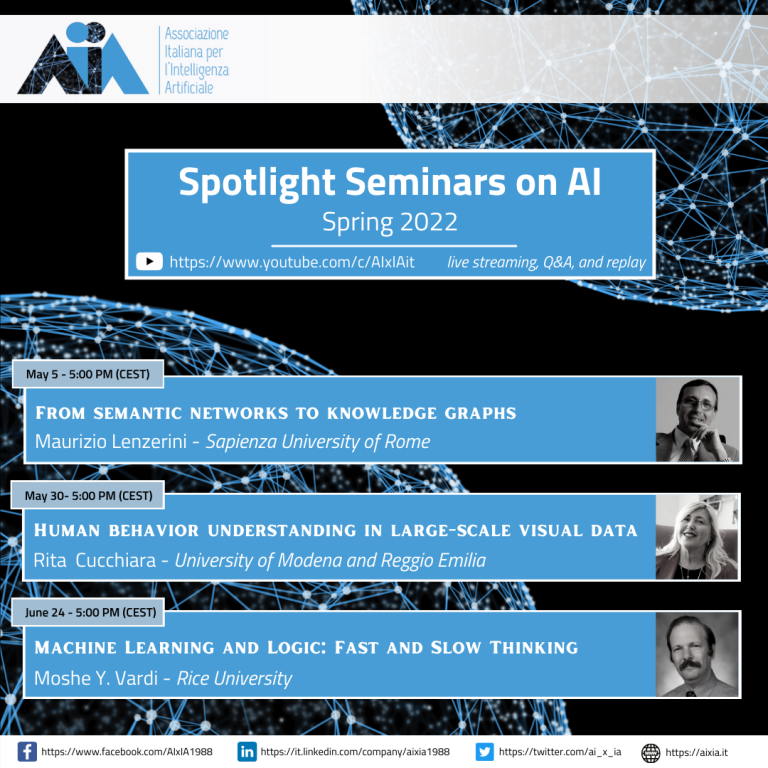 AIxIA lancia Spotlight Seminars