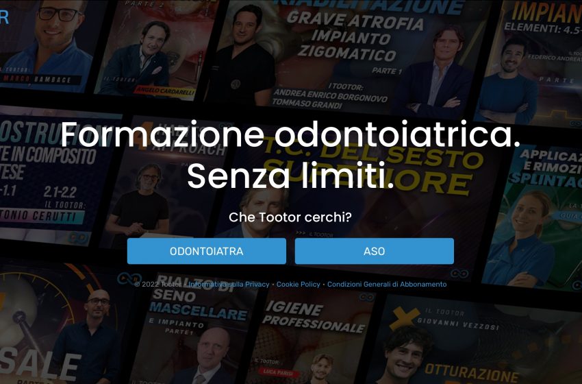  La formazione in odontoiatria continua e accessibile a tutti: nasce Tootor, la Netflix dei dentisti