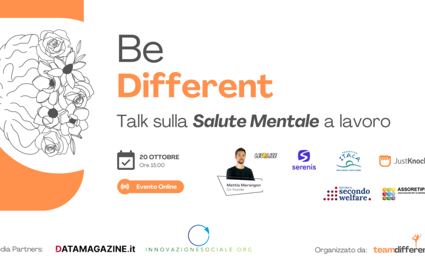 Be Different l’evento sulla salute mentale al lavoro: ecco i partecipanti