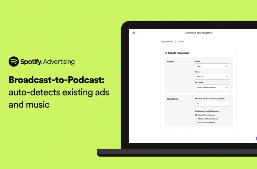  Spotify Megaphone lancia la tecnologia Broadcast to Podcast
