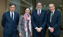  Servizi finanziari digitali: il ministro dell’economia ha fatto visita alla sede centrale di Poste Italiane